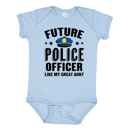 

Inktastic Future Police Officer Like My Great Aunt Gift Baby Boy or Baby Girl Bodysuit