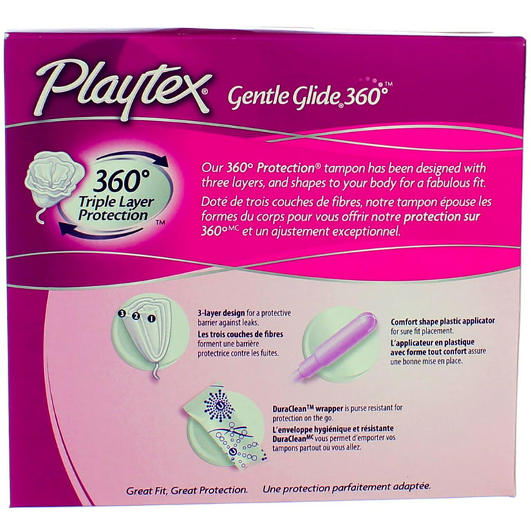 Playtex Gentle Glide Tampons Unscented Ultra Absorbency 36 Each (Pack of 4)  