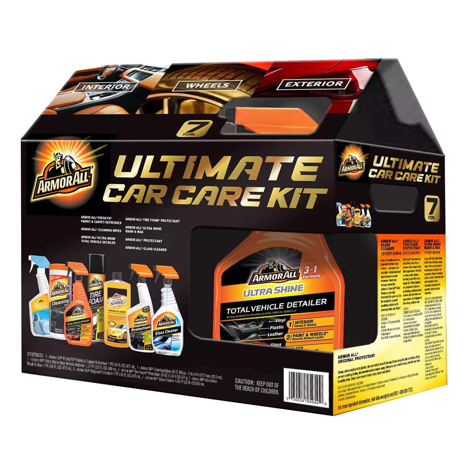 Armor All 7Piece Ultimate Car Care Kit with Caddy