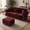 Burgundy + Velvet + 3 Seat, variant on Chesterfield Sofa, Mid-Century Modern 3-Seat Velvet Couch with Nailhead Trim, Button Tufted Sofa with Rolled Armrests & 3 Pillows, Comfy Lounge Sofa for Living Room, Burgundy