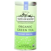 Taste of Kyoto Sencha Green Tea, Premium Instant, 16 Count (Pack of 1)