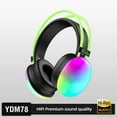 thumbnail image 5 of Game Zone Wireless Silent Colorful Headphones with LED Lights,Bluetooth 5.0 and 10 Hours of Playtime, 5 of 7