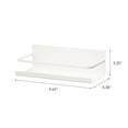 thumbnail image 5 of Yamazaki Home  Magnetic Storage Caddy, Steel, Holds 3.3 lbs - L 4.33 x W 9.65 x H  3.35 inches White, 5 of 5