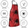 thumbnail image 5 of Kdxio Spider Apron with Pockets Adjustable Kitchen Aprons for Men Women Waterproof Aprons for Cooking,Drawing,Crafting, Baking Household Cleaning, 5 of 5