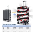 thumbnail image 6 of Lsque Hearts And Lines1 Printed Luggage Cover, Travel Luggage Protector,Scratch and Dirt Resistant, Fits 18-32 Inch Luggage - Medium, 6 of 9