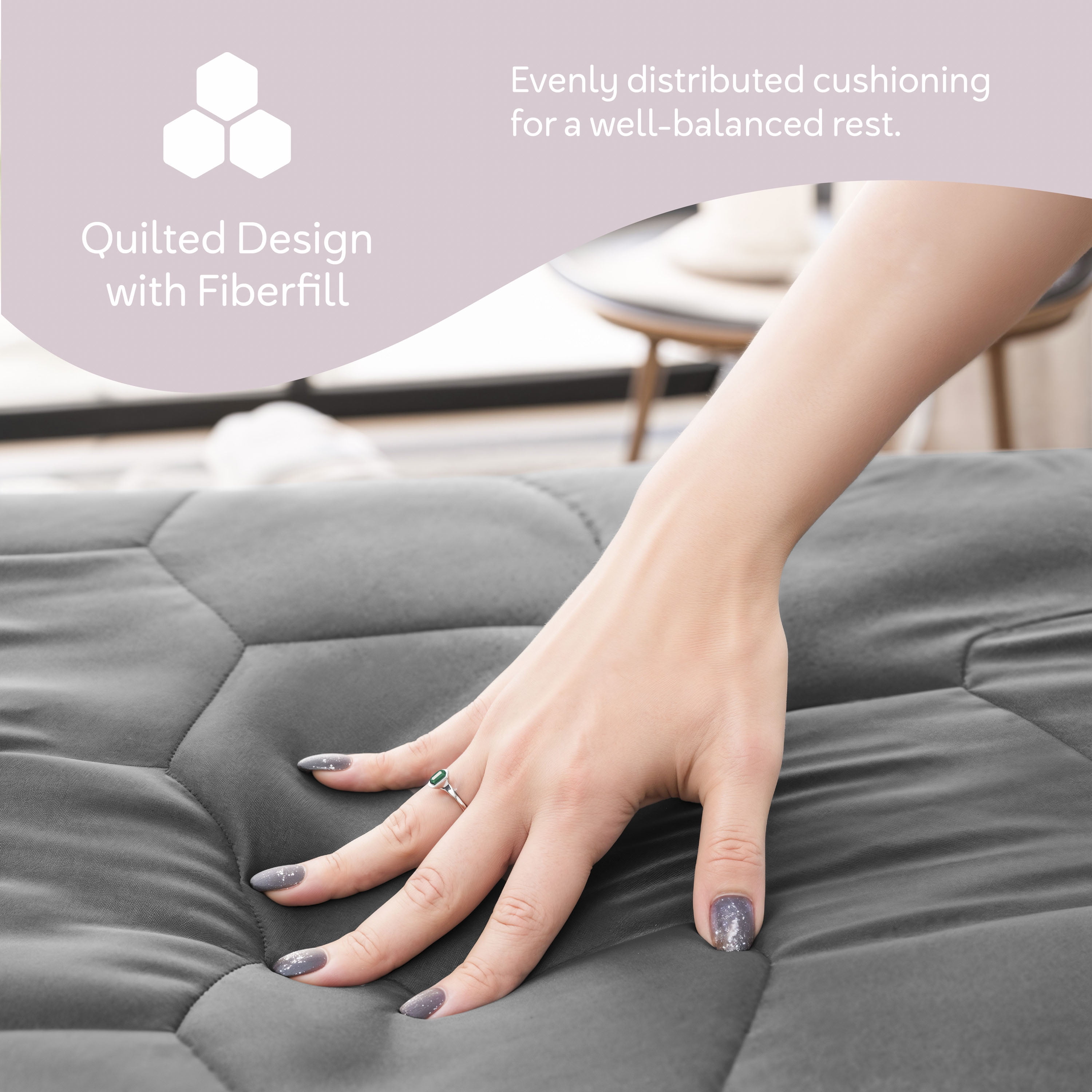 Lammaloe California King Size Quilted Fitted Mattress Pad Cover, 100% Waterproof Mattress Protectors, Deep Pocket Fitted Mattress Cover 8" - 21" (72" x 84", Gray)