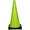 Cortina Safety Products 03-500-65B 28" Green, Fluorescent Pvc Traffic Cone With Black Base