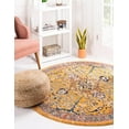 thumbnail image 3 of Rugs.com Lola Collection Rug – 7 Ft Round Yellow Medium Rug Perfect For Kitchens, Dining Rooms, 3 of 8