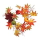 thumbnail image 5 of Corona de velas,Corona de velas con hojas de arce y anillo de vela otoñal,Corona de otoño para puerta de entrada,Corona de velas de calabaza de Halloween para colgar en la pared,Centro de, 5 of 9