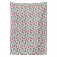 thumbnail image 2 of Fruit Tablecloth, Summer Pattern with Watermelon Slices, Rectangle Satin Table Cover Accent for Dining Room and Kitchen, 52" X 70", Coral Pale Blue, by Ambesonne, 2 of 2