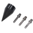 thumbnail image 2 of Wood Splitter Drill Bit Electric Firewood Log Splitter Bit Set with 3Pcs Removable Shanks 50mm, 2 of 14