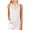 White, variant on Women's Summer Sleeveless T Shirts Solid Color Casual Vest