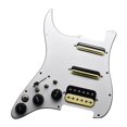 thumbnail image 3 of Guitar Loaded Pickguard, Guitar Pickguard, Pickup Left Practical Electronic Components, Replacement Guitar Pickup for Electric Guitars Fitment white, 3 of 8