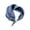 Navy, variant on Elegant Closure Silk Scarf Neck Warmer Square Shawl For Satin Everyday Wear ,White