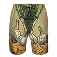 thumbnail image 3 of Fuzoiu Vintage Garlic Bread Illustration Print Men's Beach Shorts,Men's Swim Trunks,Quick Dry Board Shorts with Pockets,Men's Bathing Suits for Surfing, Running, and Casual Wear-X-Large, 3 of 6