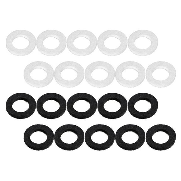 LOLIPPYY 20 Pieces Assorted Color Wind Instrument Key Valve Caps Replacement Pads for Trumpet and Trombone