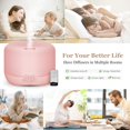 thumbnail image 2 of Aromatherapy Essential Oil Diffuser for Room: Air Humidifier Aroma Scent Cool Mist Colorful Lights Cute Small Large Waterless Auto Off Ultrasonic Diffusers for Home Bedroom Pink (300ml), 2 of 8