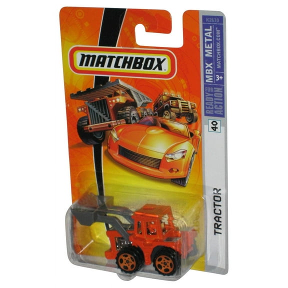 Matchbox MBX Metal (2006) Orange Tractor Toy Car Vehicle #40