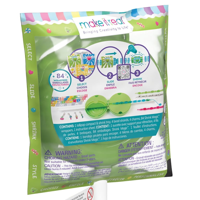 Make It Real, Shrink Magic: 2 Pack Sweet & Sour Lollipop Bracelet