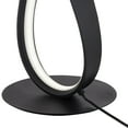 thumbnail image 4 of Possini Euro Avante Twist 19 1/4" High Small Modern Accent Table Lamp LED Black Metal Single White Shade Living Room Bedroom, 4 of 9