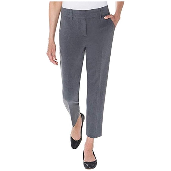 Kirkland Signature Ladies' Ankle Pant 27" Inseam Gray 6