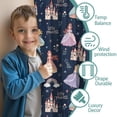thumbnail image 3 of Blackout Kids Curtains,Dark Blue Little Princess Pattern Childrens Insulated Curtains Set Of 2,Bedroom Essentials,Toddler Room Decor 42"x84", 3 of 5