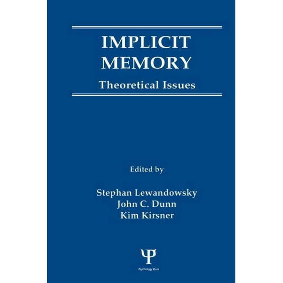 Implicit Memory: Theoretical Issues, (Paperback)