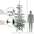 thumbnail image 6 of 9' Flocked Noble Fir Artificial Christmas Tree - Unlit, 6 of 9