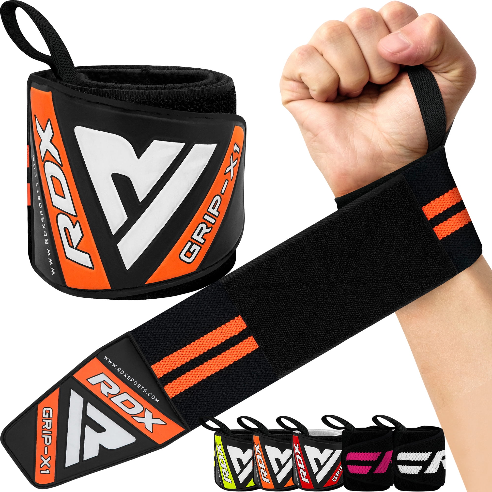 RDX Weight Lifting Wrist Support Wraps, IPL USPA Approved, Elasticated Pro  18” Cotton Straps, Thumb Loop, Powerlifting Bodybuilding Fitness Strength  Gym Training WOD Workout, Gymnastics Calisthenics 