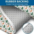 thumbnail image 4 of White Christmas Gingerbread and Tree Pattern Bathroom Rugs Sets 3 Piece,Toilet Cover Set,Absorbent Non Slip Bathroom Mats Sets with U-Shaped Contour Rug Toilet Rug Set, 4 of 5