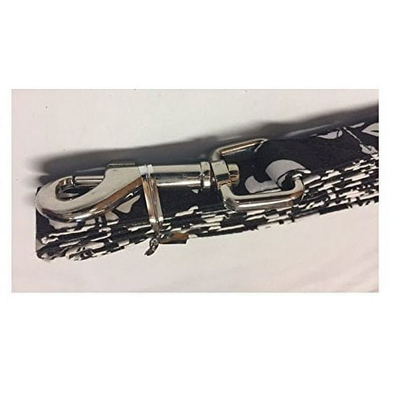 Hawaiian Island Floral Print Dog Lead Leash 5 Feet - Choose Red Black or Blue(Black)