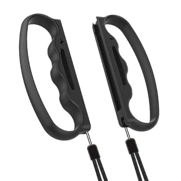 Adecuado para Switch Joy-Con empuñadura boxeo con pequeño empuñadura juego Switch con 2 correas mano (negro)