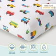 thumbnail image 4 of Wildkin Kids 100% Cotton Sheet Set for Boys and Girls - Toddler (Trains, Planes & Trucks Blue), 4 of 8