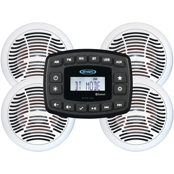 Jensen JMS4RTL Package With 4 Speakers