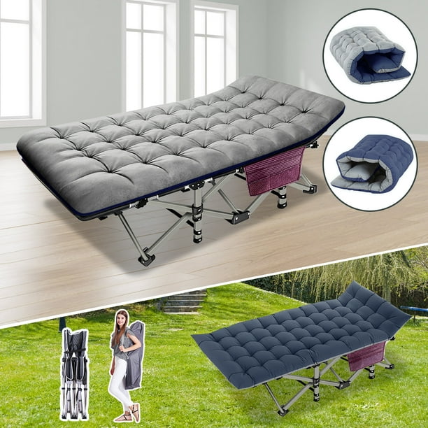 Slsy Folding Bed Cot with 3.3 Inch Mattress, 75"* 28" Sleeping Cot