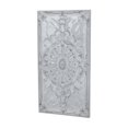 thumbnail image 6 of DecMode White Metal Scroll Wall Decor with Embossed Details, 6 of 8