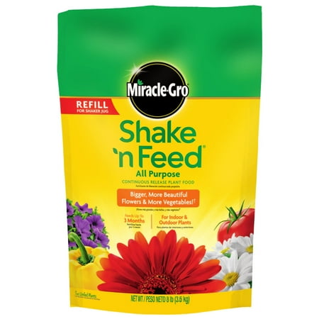 Outdoor Plant Food - Scotts Miracle Gro 110570 Shake 'N Feed All-Purpose Plant Food, 8-Lb. Refill Bag