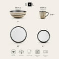 thumbnail image 2 of Stone Lain Lucy Porcelain 16 Piece Dinnerware Set, Service for 4 People, Beige, 2 of 9