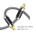 thumbnail image 2 of COMPUKAS 1Pack Digital Optical Audio Cable Black 2M for Home Theater Free, 2 of 8