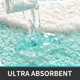 thumbnail image 3 of Non-Slip Bath Mat,Microfiber Fluffy Bath Mat,Water Absorbent Shower Mat,Machine Washable,50 x 80cm - Blue, 3 of 5