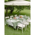 thumbnail image 3 of Outdoor Tablecloth with Umbrella Hole & Zipper, Dark Sage Green Palm Tree Rectangle Tablecloth 60x84 Inch, Summer Botancial Tropical Farmhouse Patio Table Cover Waterproof Table Cloth for Picnic, 3 of 7