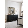 thumbnail image 2 of Pemberly Row 6-Drawer Wood Dresser in Distressed Black Finish, 2 of 5