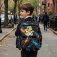 thumbnail image 5 of FKELYI 17 Inch School Backpack for Kids Schoolbag Dinosaur Lightning Print Primary School Daypack with Multi-Pockets Lightweight Rucksack Bookbag for Elementary Student, 5 of 7