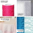 thumbnail image 4 of Efavormart 6X10 YARDS Floral Shimmer Lace Glitter Tulle Fabric Roll For Wedding Event Party Decorations Arts and Crafts -Serenity, 4 of 7