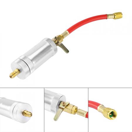 Oil Injection Injector,1/4SAE R134 2 oz Oil Injector Tool Oil Injector ...