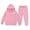1-Pink161, variant on Byoo Toddler Boy Hoodie Clothing Set Valentine Day Solid Color Hooded Pullover Sweatshirt with Pocket Pants Set Sport Tracksuit Sets