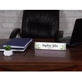 thumbnail image 4 of Printtoo Personalized Desk Name Plate Pretty Greenery Prints Custom Acrylic Office Desk Name Plate Accessory 2x8 Inches, 4 of 5