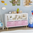 thumbnail image 5 of Bookshelf with Fabric Drawers, SHINPT Toy Storage Organizer, Kids Bookcase with Collapsible Fabric Drawers, Toddler Bookshelf for Gift, KIds Toy Storage for Children Room, Playroom, Nursery, Bedroom, 5 of 8