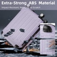 thumbnail image 2 of 6-Piece Luggage Set with Duffel Bag & Toiletry Bag, Expandable Hardside Suitcases with Spinner Wheels & TSA Lock, Light Purple, 2 of 8