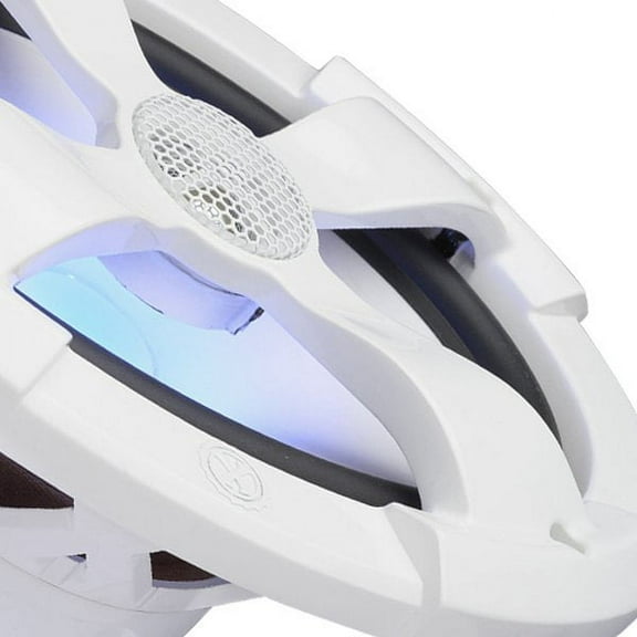 PowerBass XL-62M - 80W 2-Way 6.5" White Flush Mount Speaker with RGB Lights